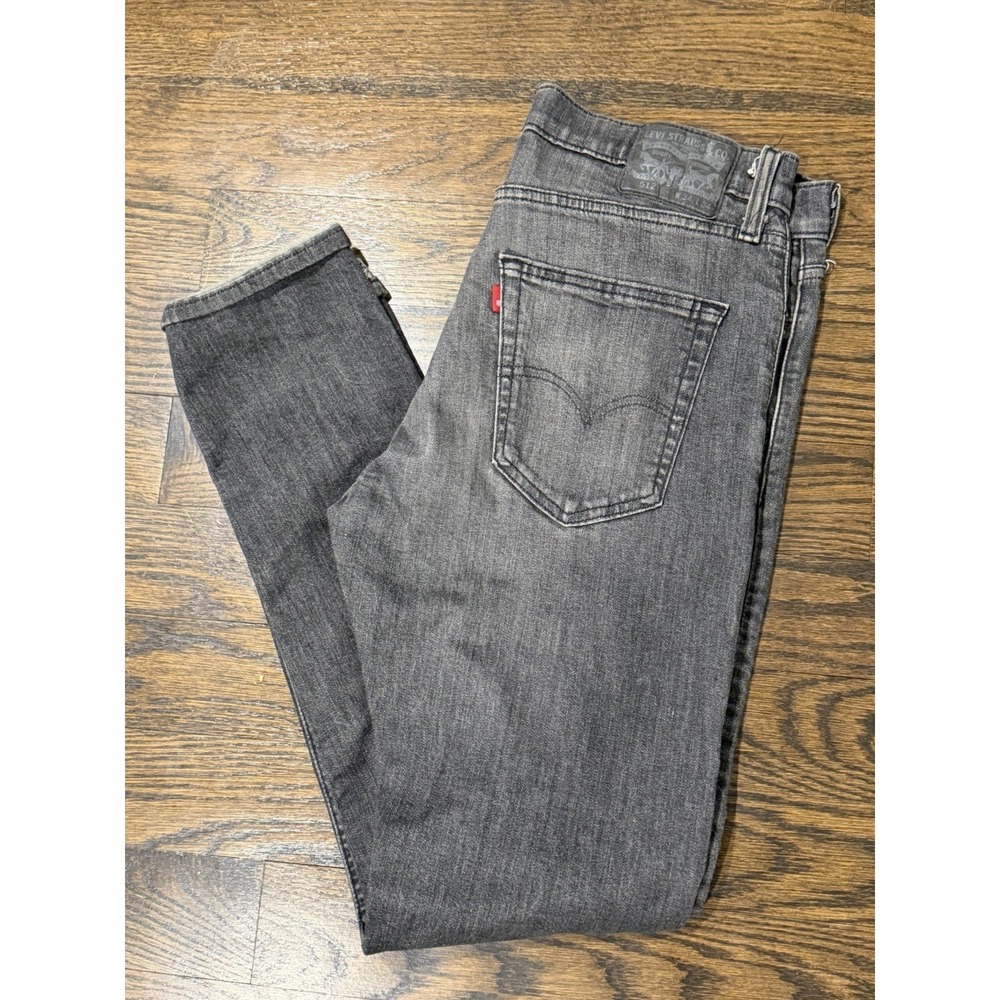 Levis 512 Men's Flex Fit Slim Tapered Black Jeans 34 X 34 Classic